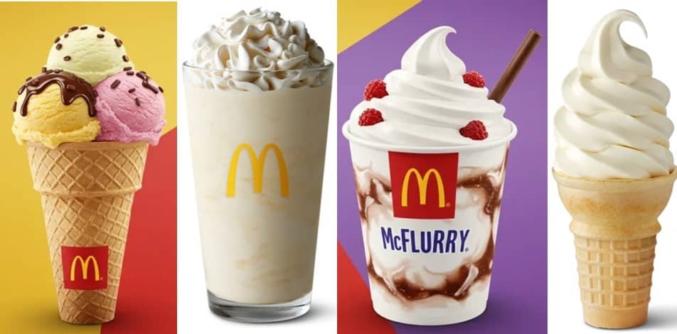 McDonald’s Ice Cream Menu – McFlurry, Sundaes & Cone Prices