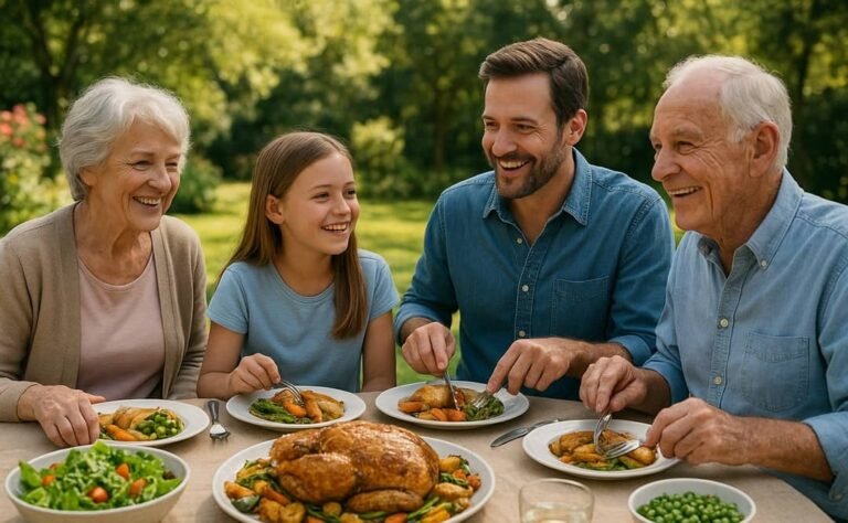 Roast Chicken with Garden Vegetables Recipe - A Timeless Comfort Dish