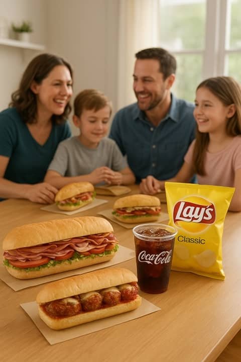 Mr Sub Combo and Drinks