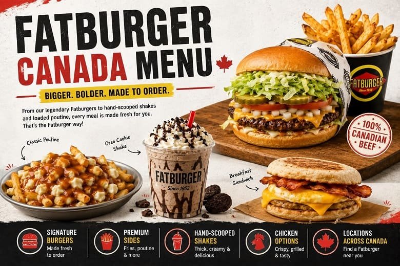 Fatburger Canada Menu – Burgers, Fries, Poutines, Shakes & Prices