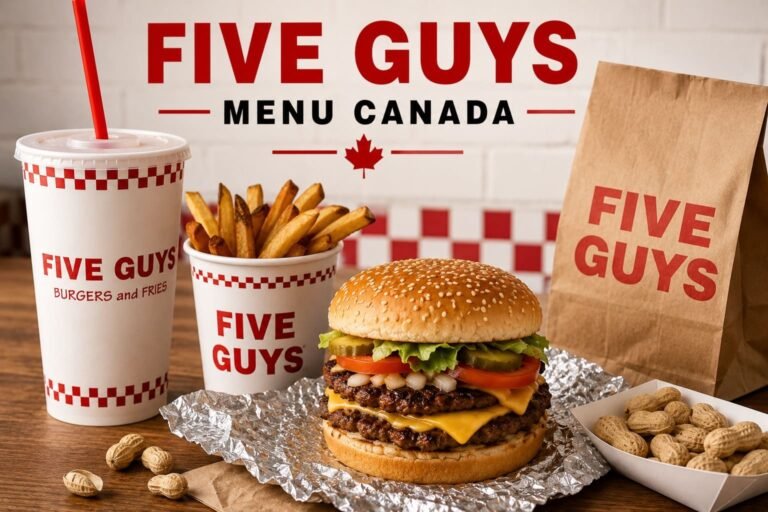 Five Menu Five Guys Menu Canada – Complete Guide to Burgers, Hot Dogs, Fries ...