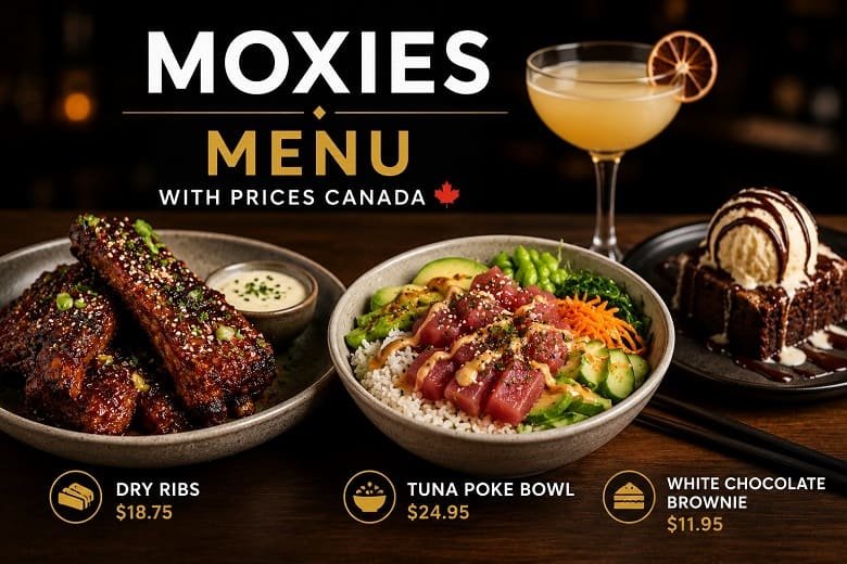 Moxies Menu Canada