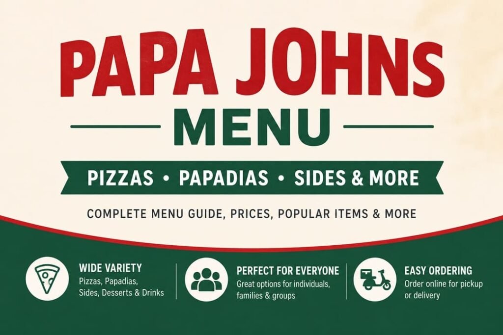 Papa Johns Menu Canada