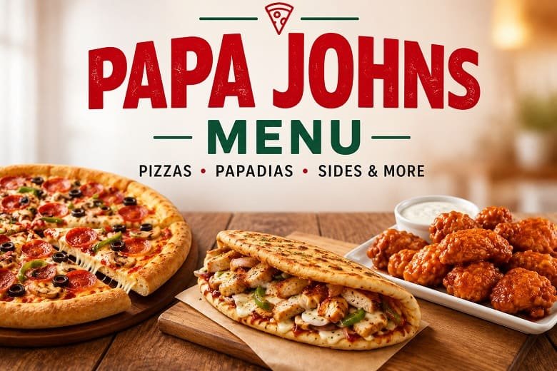 Papa Johns Menu 